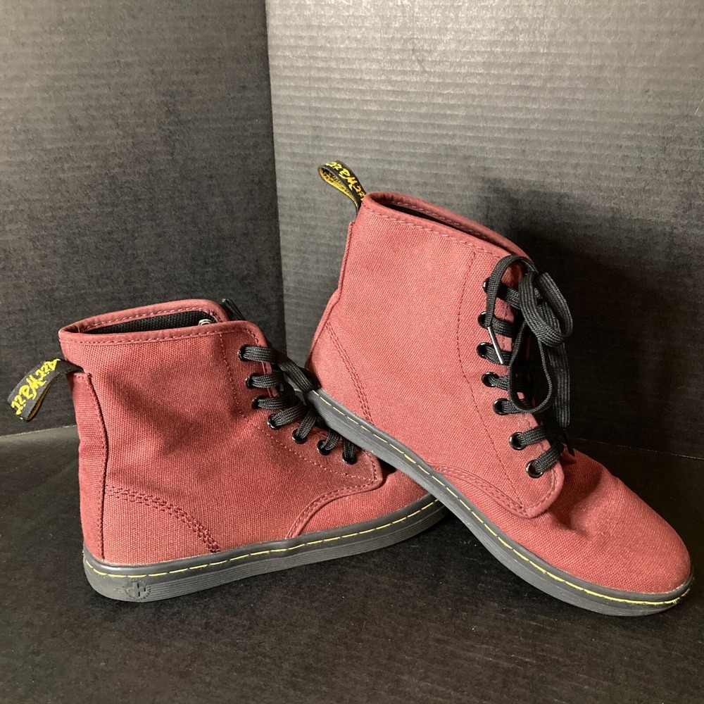 Dr. Martens Shoreditch Canvas Boots Womens Size 7 AW004 SK 06 0